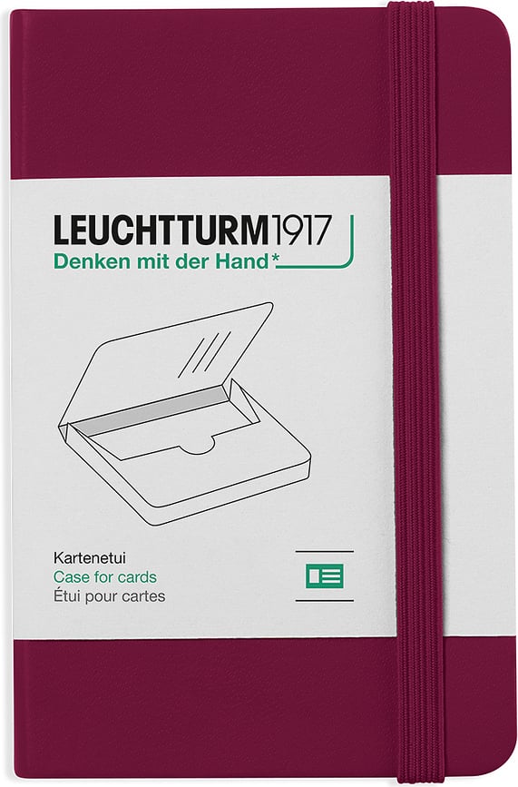 Leuchtturm 1917 Porte-cartes, bordeaux