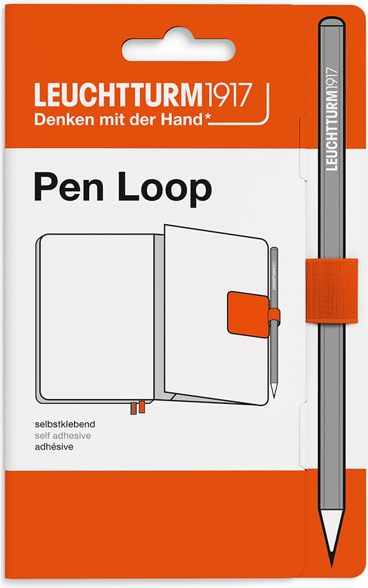 Leuchtturm 1917 selbstklebender Stifthalter, kürbis