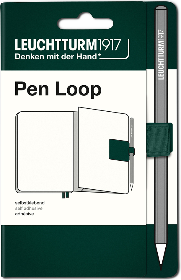 Leuchtturm 1917 selbstklebender Stifthalter, Waldgrün