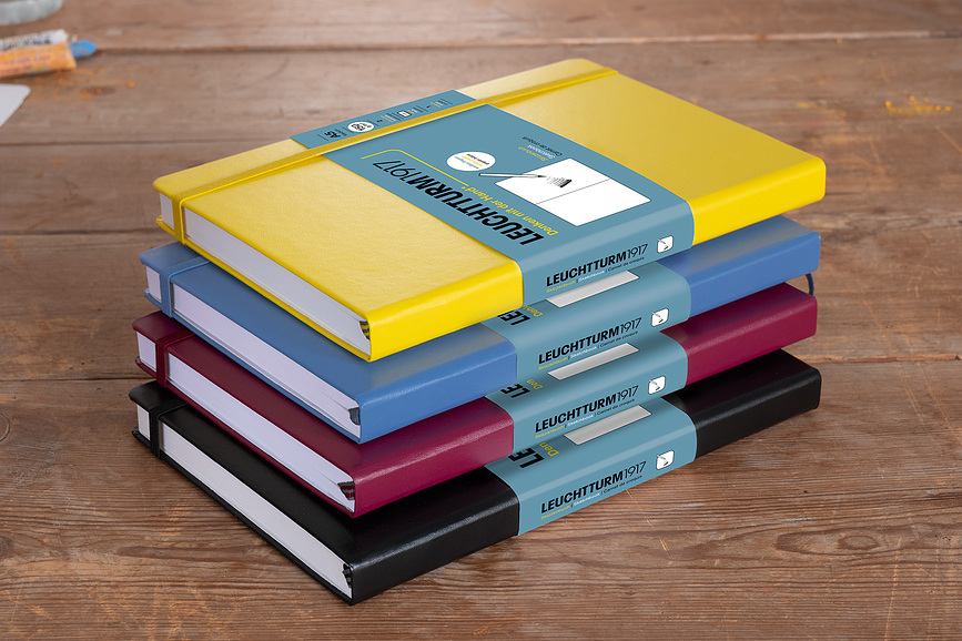 Leuchtturm 1917 Skicirka s tvrdim uvezom format A4+ 112 stranica lila 150 g/m²