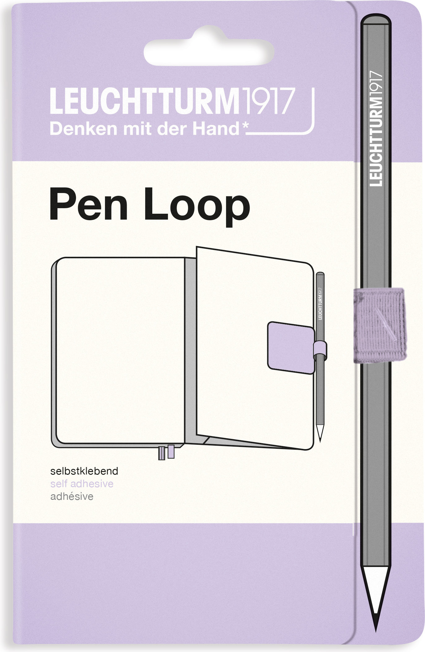 Leuchtturm 1917 Stiftschlaufe selbstklebend, lila