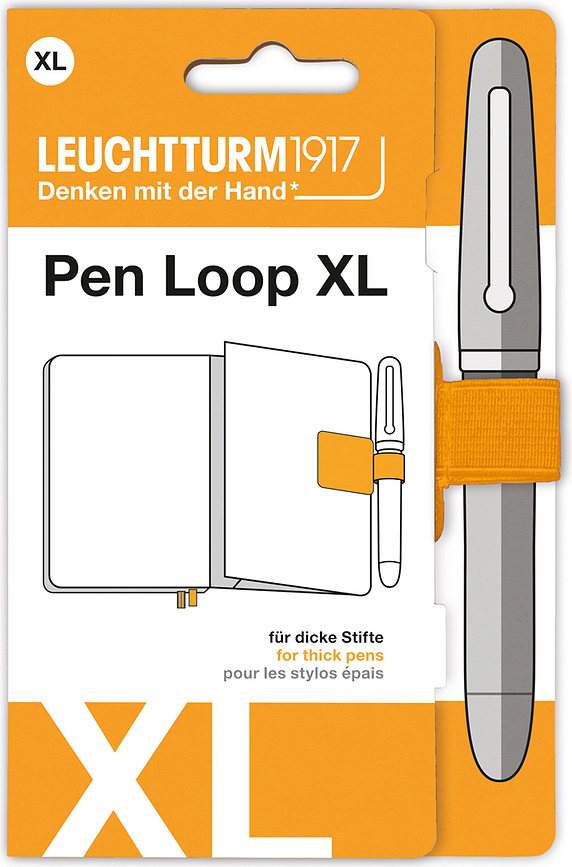 Leuchtturm 1917 XL Samolepilno držalo za pisalo, oranžno