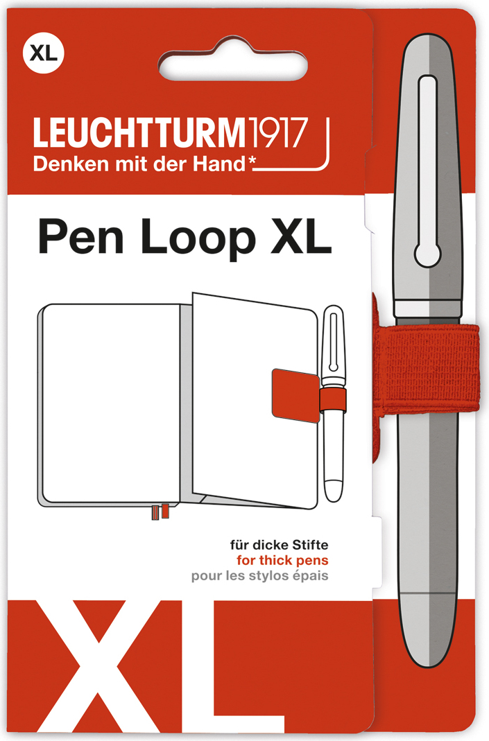 Leuchtturm 1917 XL selbstklebender Stifthalter, dunkelorange
