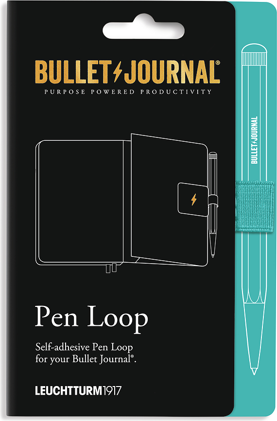 Porte-Stylo autocollant pour Bullet Journal, turquoise