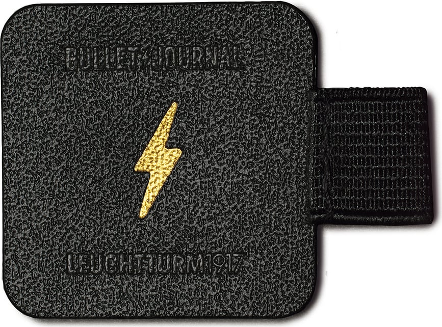 Porte-stylo autocollant pour Bullet Journal, noir