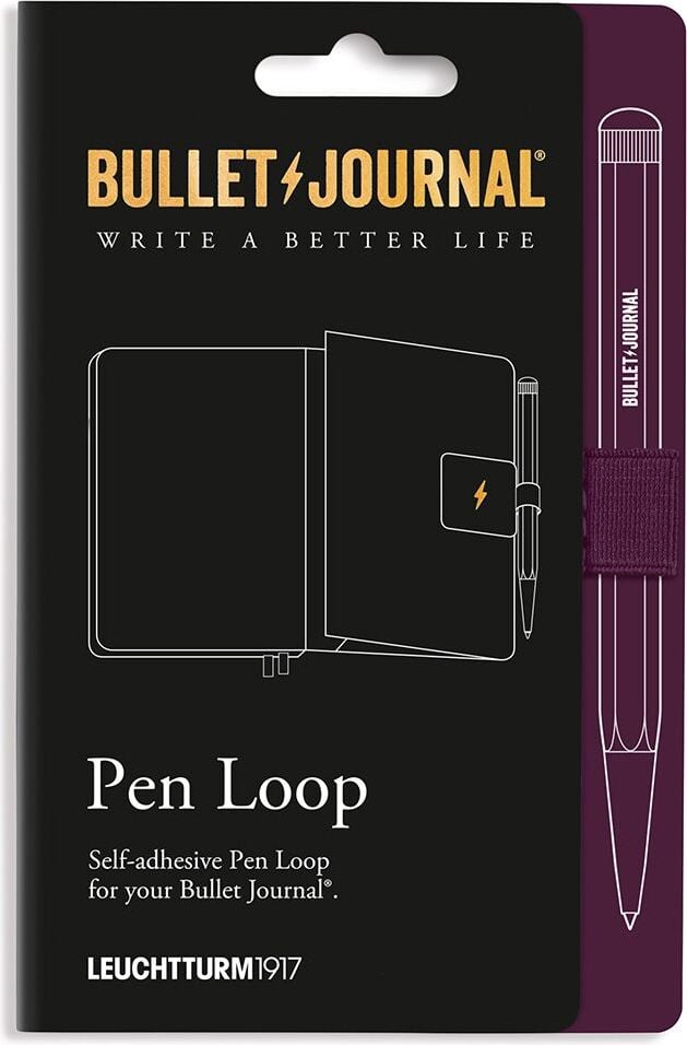Selbstklebender Stifthalter Bullet Journal, lila