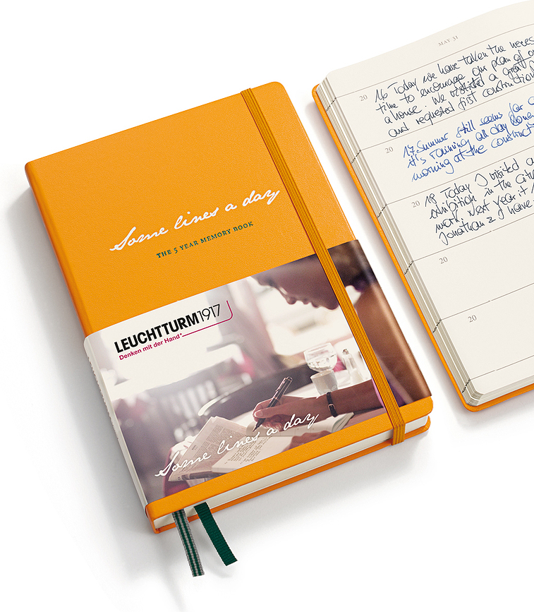 Some Lines A Day Dnevnik petogodišnji A5 bordo