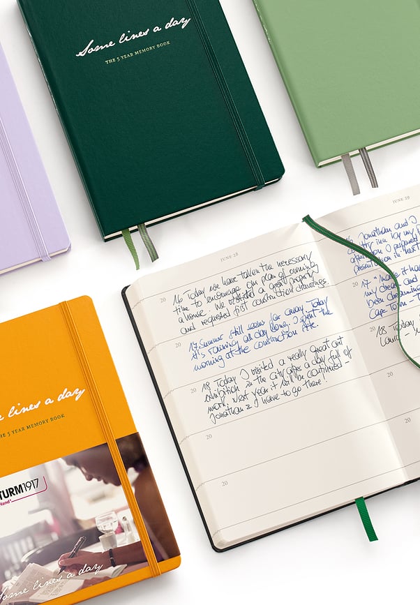 Some Lines A Day Petletni dnevnik, A5, bordo