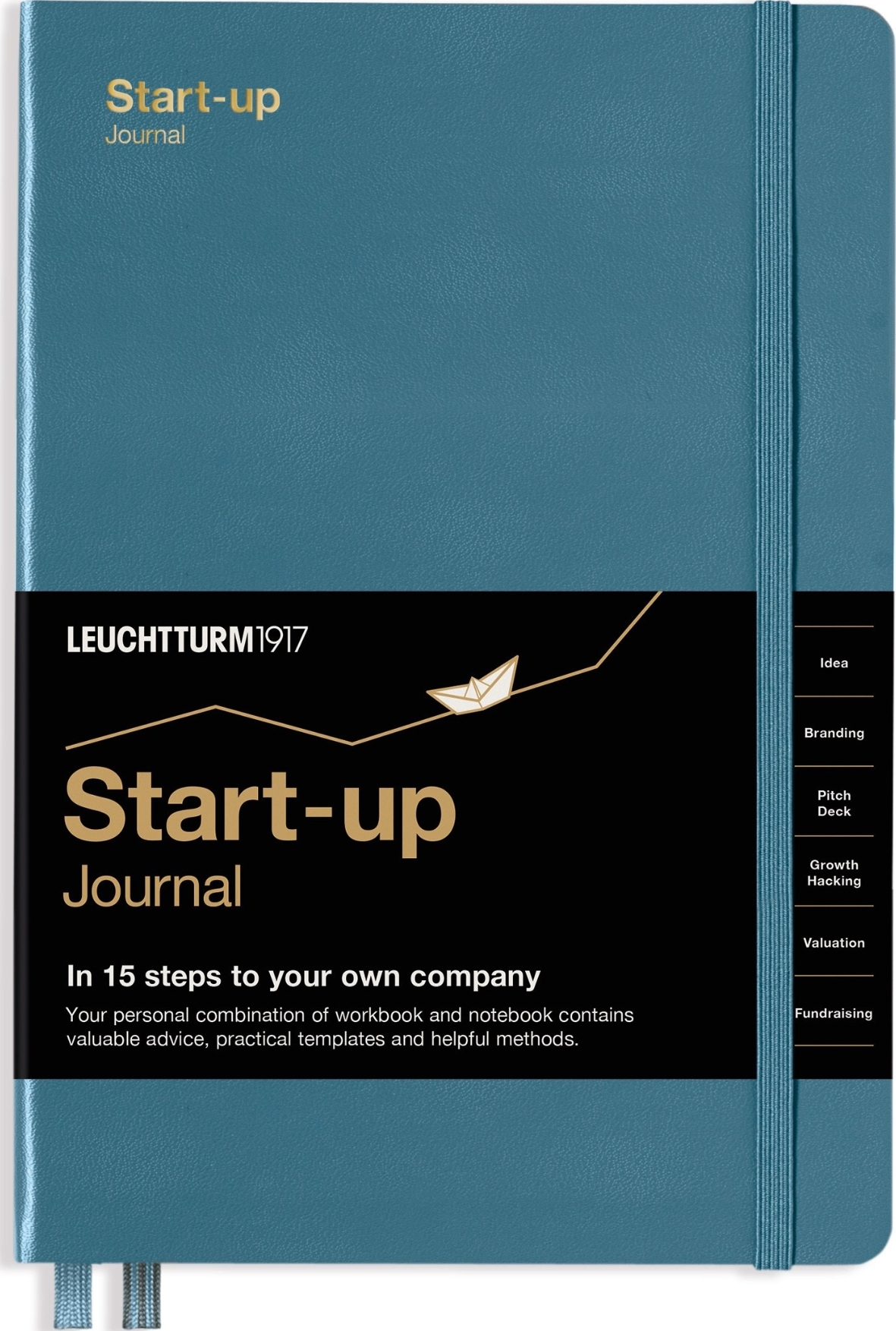 Start-up Journal Notizbuch A5, blaugrau