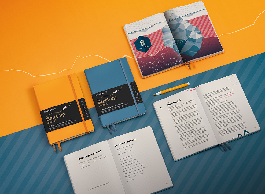 Start-up Journal Σημειωματάριο, A5, πορτοκαλί