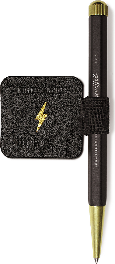 Portabolígrafos adhesivo Bullet Journal, negro