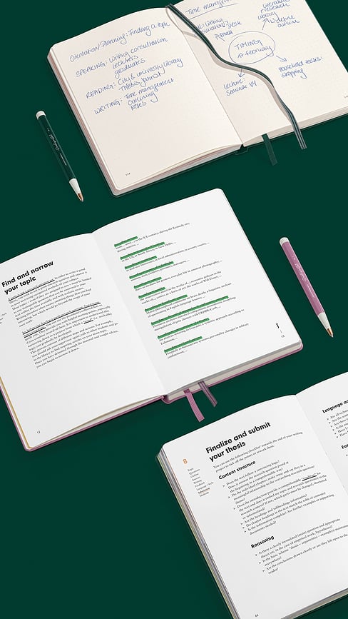 Thesis Journal Notes A5, gozdno zelena