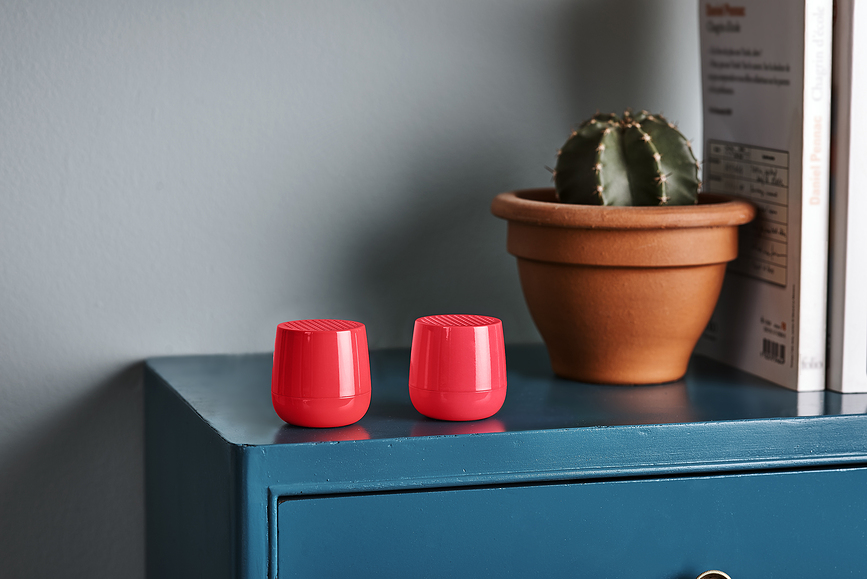 Altavoces Twin Mino+ con acabado brillante, amarillos, Pack de 2