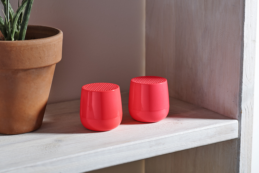 Altavoces Twin Mino+ con acabado brillante, amarillos, Pack de 2