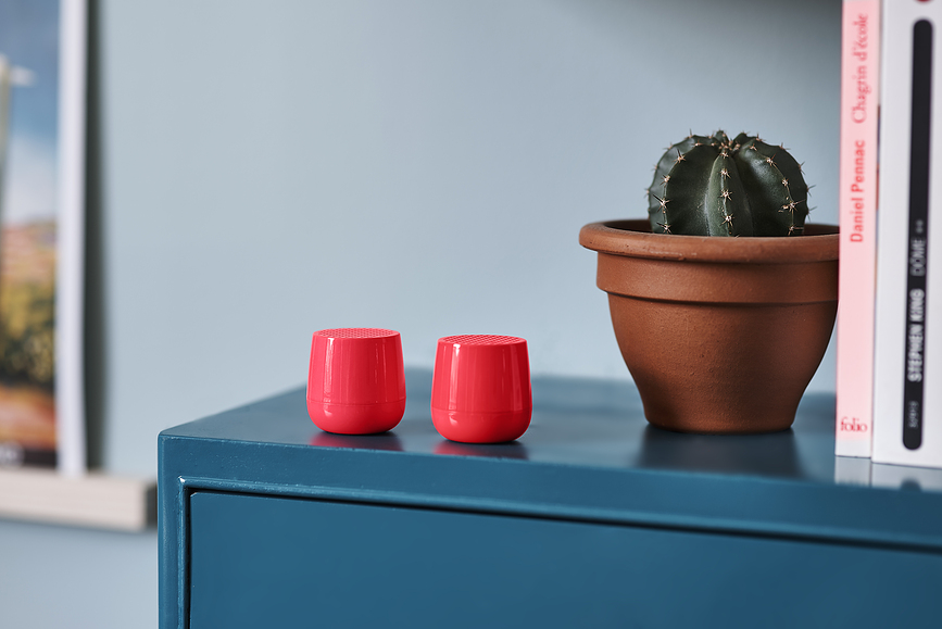 Altavoces Twin Mino+ con acabado brillante, amarillos, Pack de 2