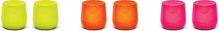 Altavoces Twin Mino+ con acabado brillante, amarillos, Pack de 2
