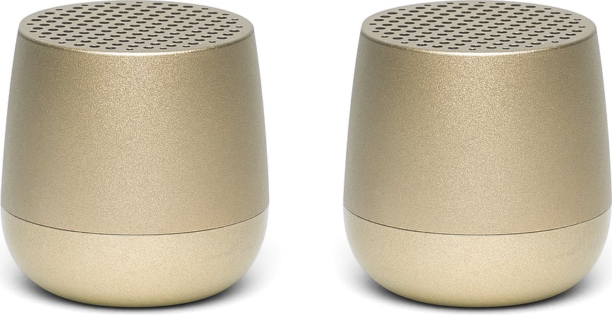 Altavoces de aluminio Twin Mino+, dorados, Pack de 2