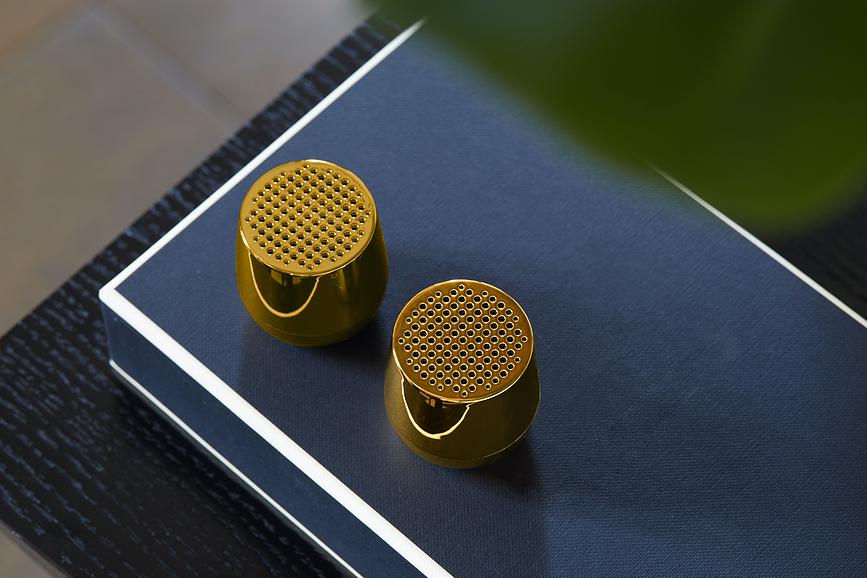 Altavoces Twin Mino+ Chrome, plateados, 2 unidades