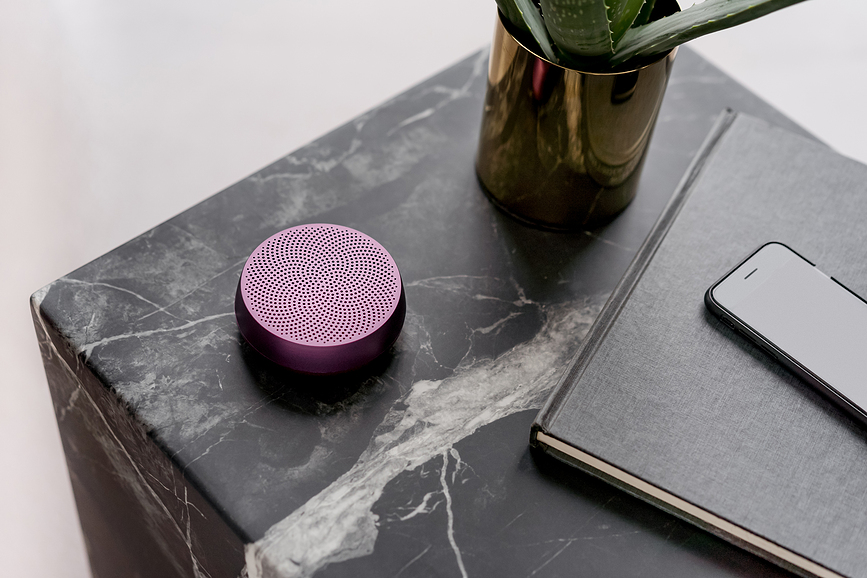 Altavoz de aluminio Mino L, rojo