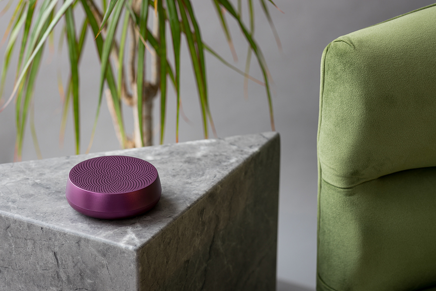 Altavoz de aluminio Mino L, rojo