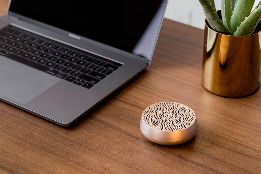 Altavoz de aluminio Mino L, rojo