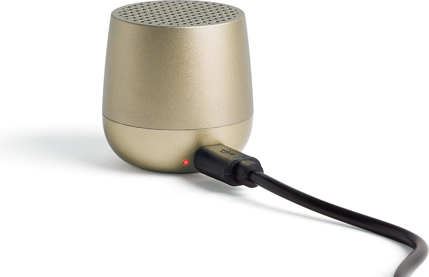 Altavoz de aluminio Mino+, azul claro