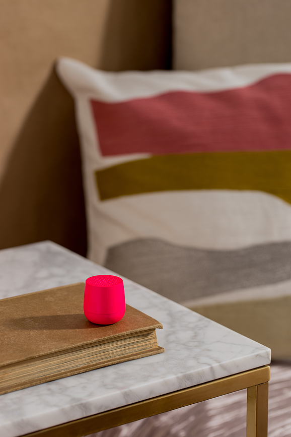 Altavoz brillante Mino+, rosa