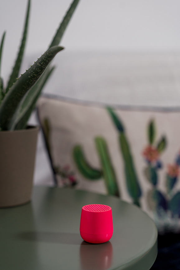 Altavoz brillante Mino+, rosa