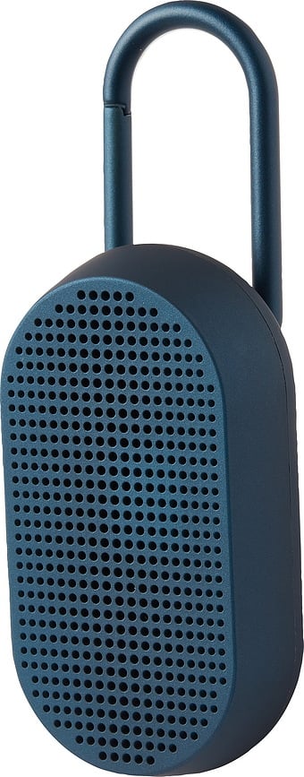 Altavoz resistente al agua Mino T, amarillo, con gancho y base