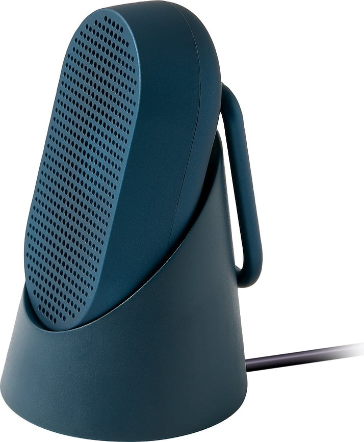 Altavoz resistente al agua Mino T, amarillo, con gancho y base