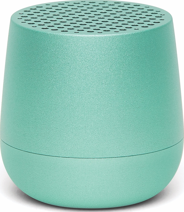 Altoparlante Mino+ verde menta in materiale d'alluminio