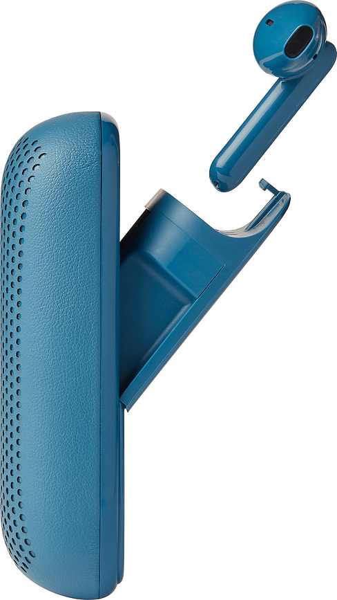 Auriculares inalámbricos Speakerbuds, con altavoz Bluetooth integrado, color camel