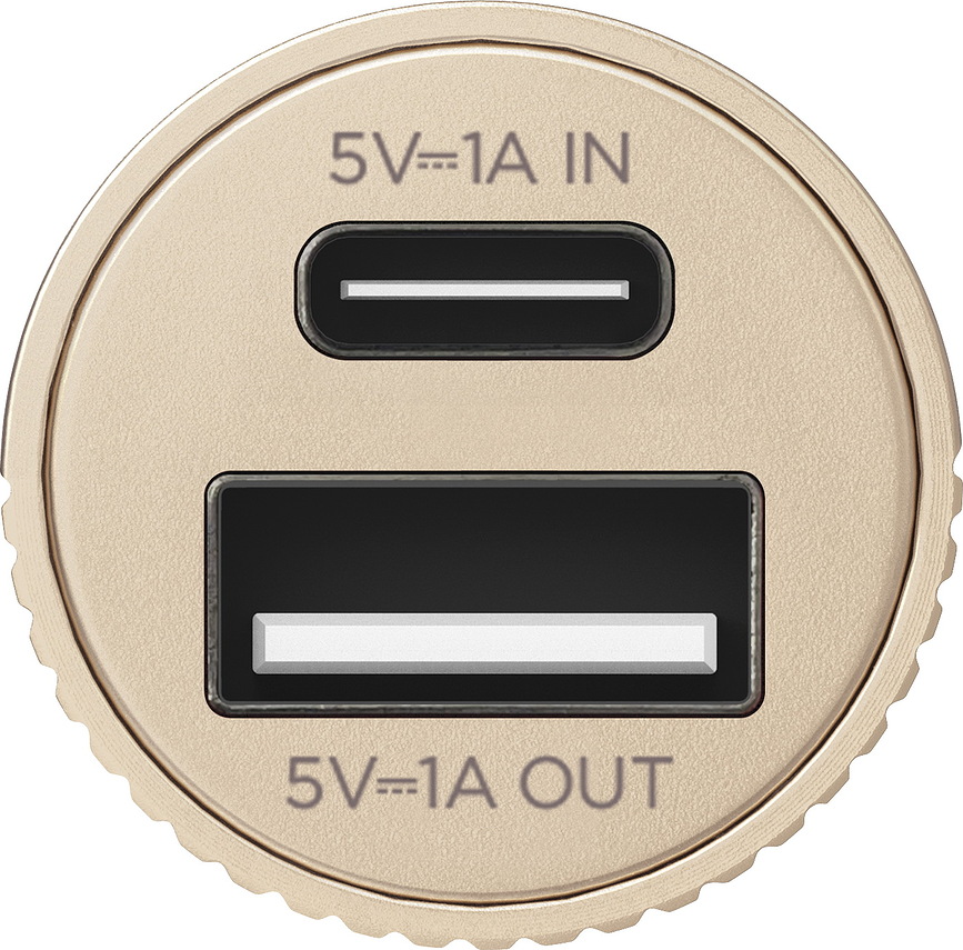 Powerbank Fine Tube II, 3000 mAh, dorado