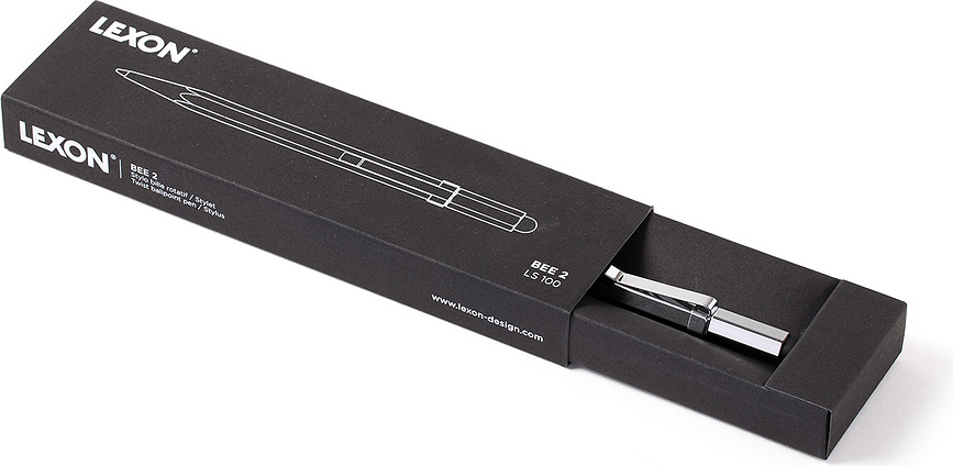 Bee 2 Stylo Bille avec stylet, chrome métallique