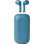 Belaidės ausinės Speakerbuds su bluetooth garsiakalbiu mėlynos spalvos
