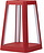 Bezdrôtová lampa Lantern tmavočervená