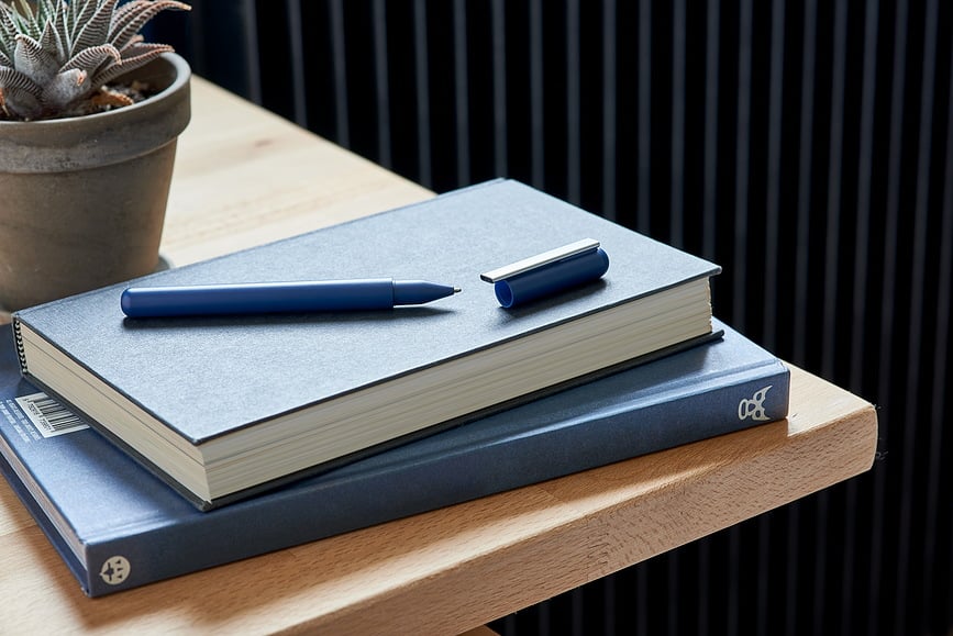 Bolígrafo C-Pen brillante, blanco, con memoria USB de 32 GB