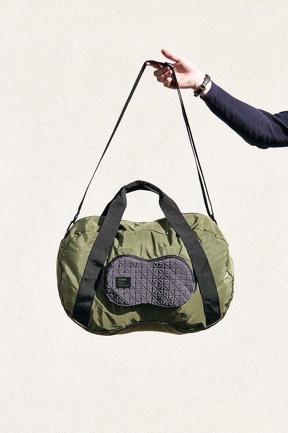 Bolsa Duffle plegable Peanut, grande, gris