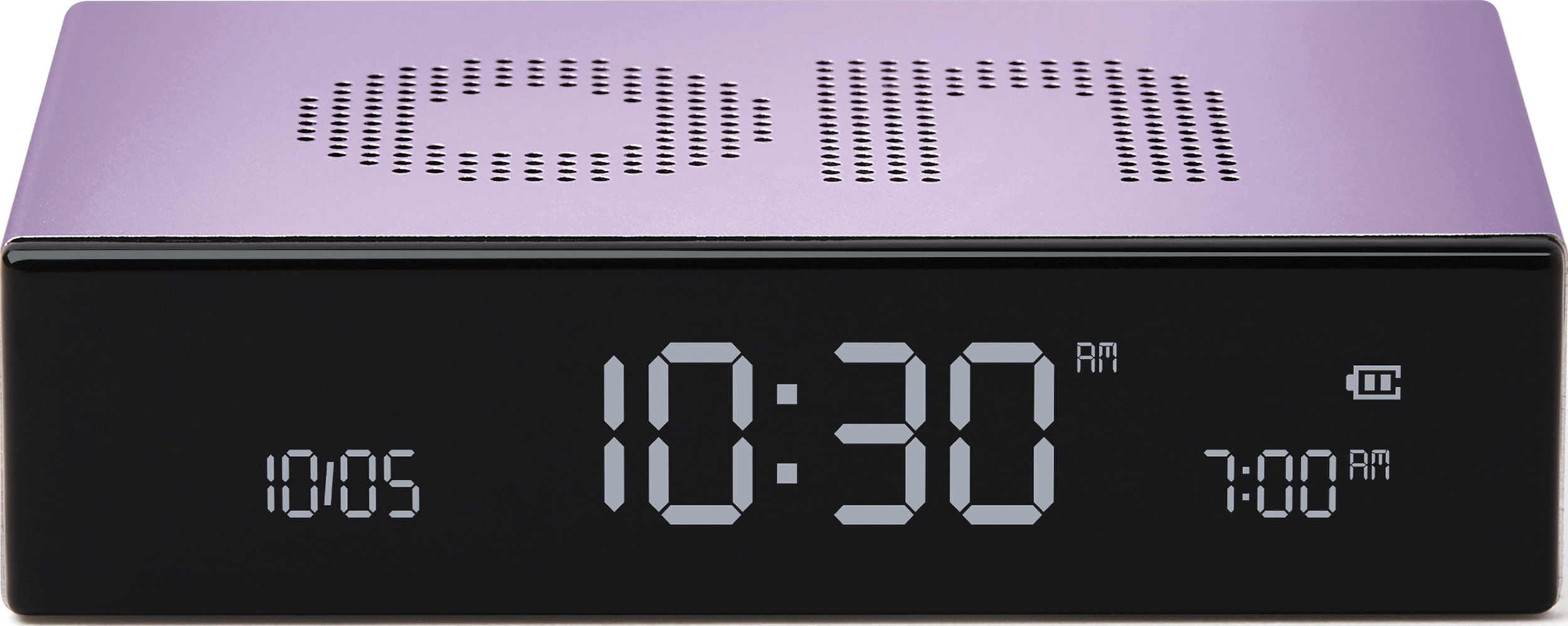 Budzik Flip Premium liliowy dwustronny