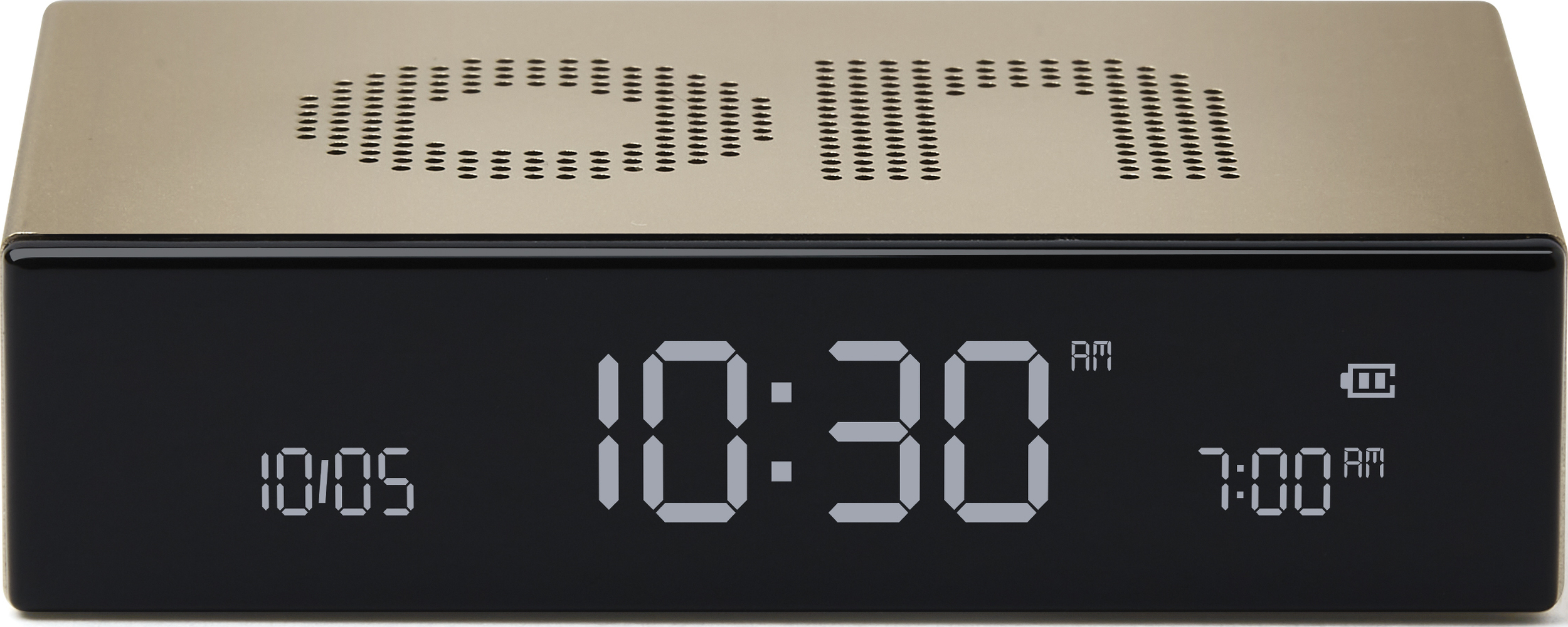 Budzik Flip Premium złoty dwustronny