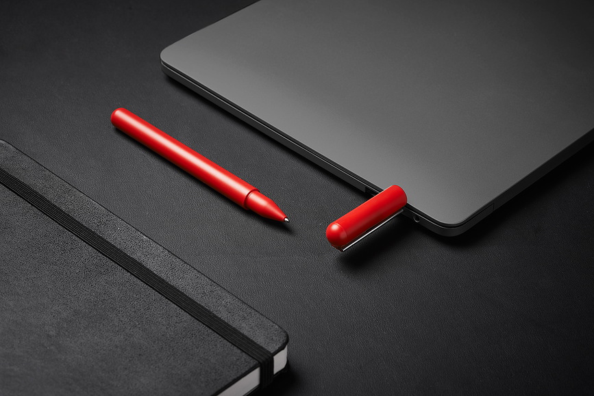 C-Pen Στυλό με USB stick, 32 GB, γυαλιστερό, λευκό