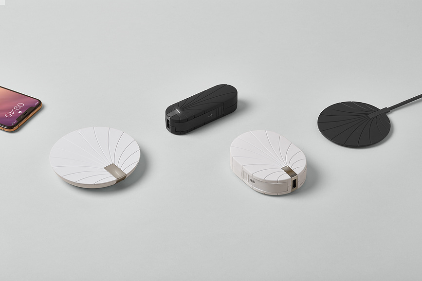 Cargador Inalámbrico con power bank Bali, 5000 mAh, blanco