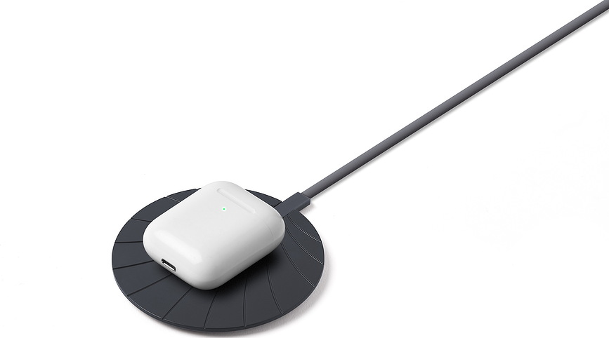 Cargador inalámbrico extra fino Bali, negro