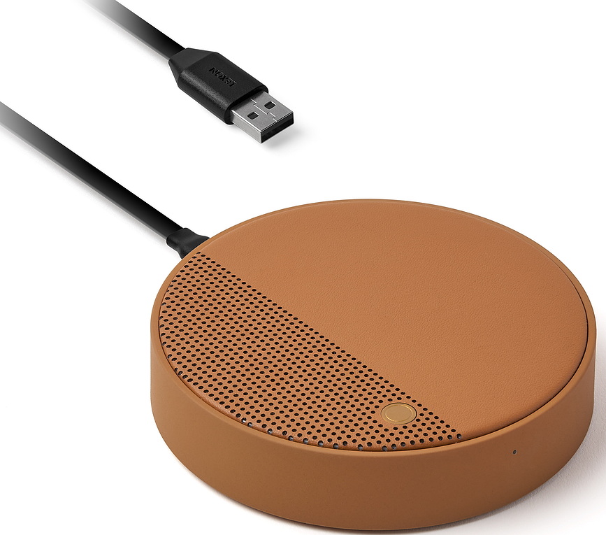 Cargador Inalámbrico con altavoz Oslo Energy+, rojo oscuro