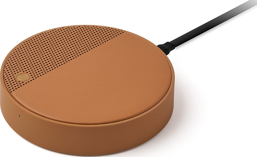 Cargador Inalámbrico con altavoz Oslo Energy+, rojo oscuro