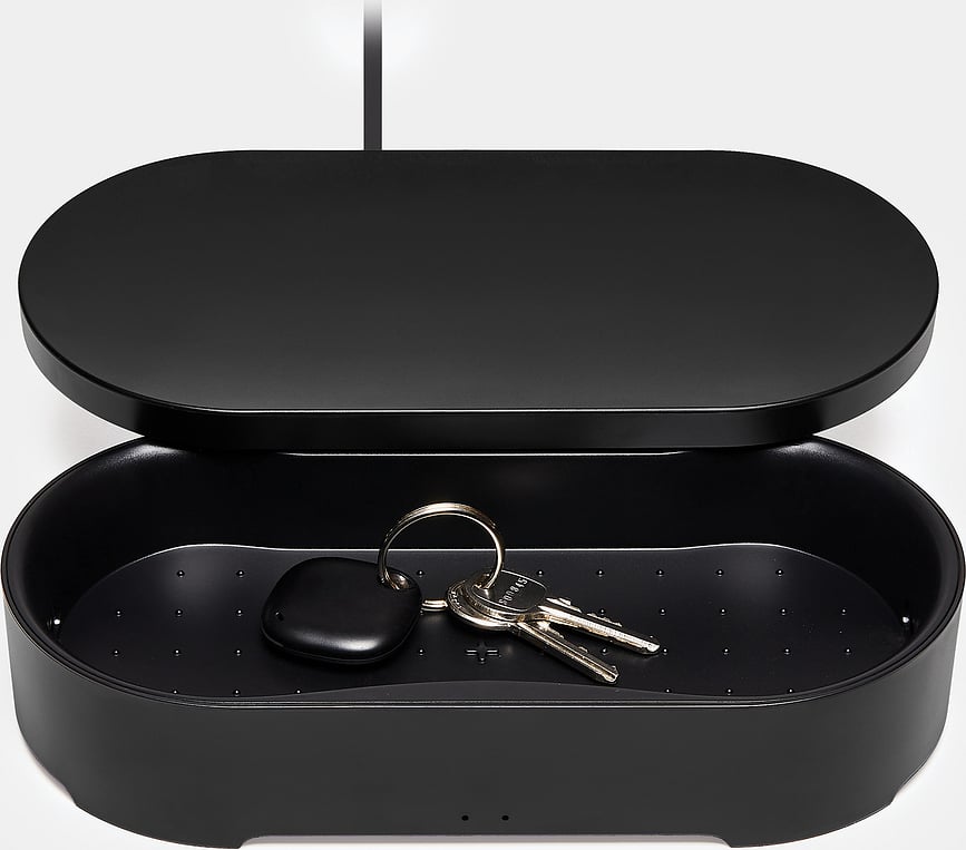 Cargador Inalámbrico con esterilizador UV Oblio Box, negro