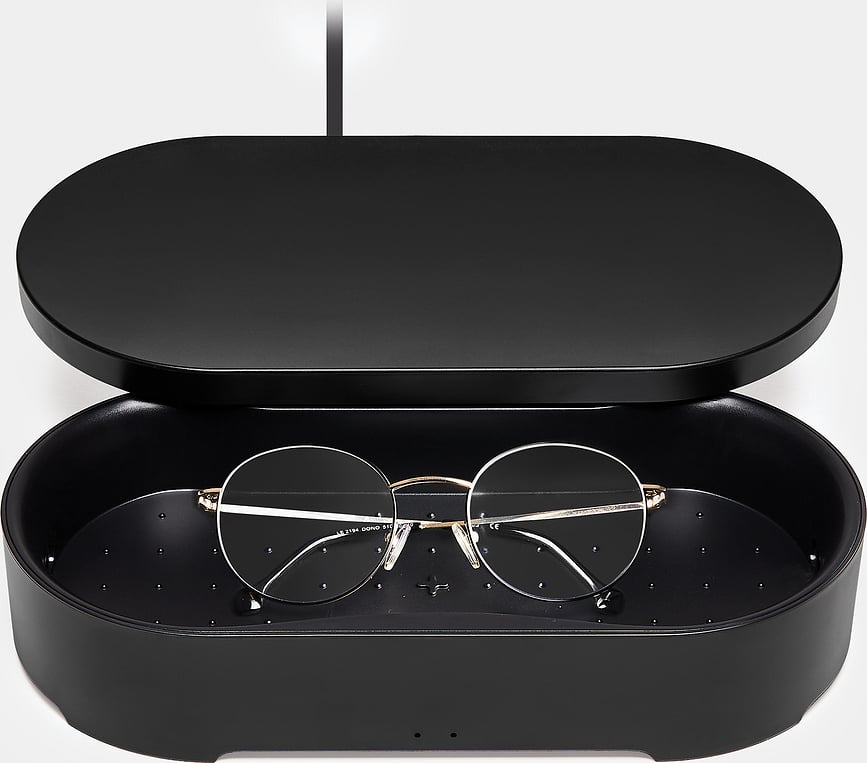 Cargador Inalámbrico con esterilizador UV Oblio Box, negro