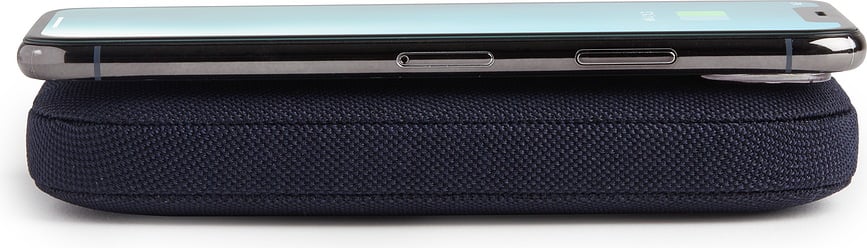 Cargador Inalámbrico con altavoz Powersound, azul marino