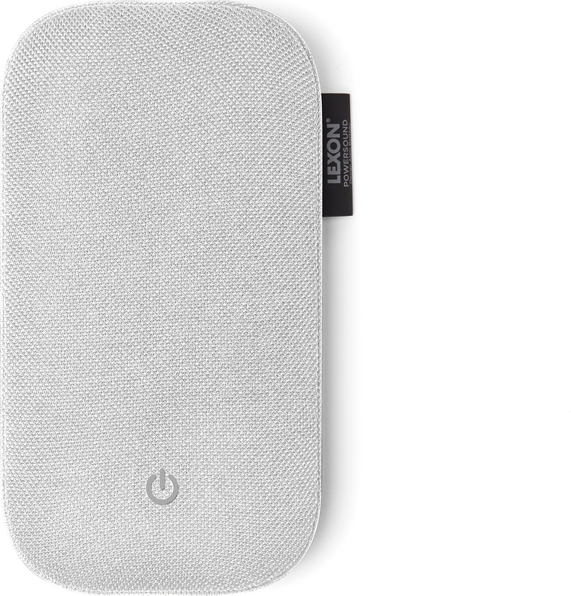 Caricabatterie wireless con altoparlante Powersound grigiastro