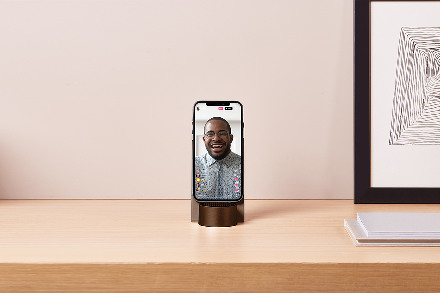 City Brezžični polnilnik z Bluetooth zvočnikom, zlati